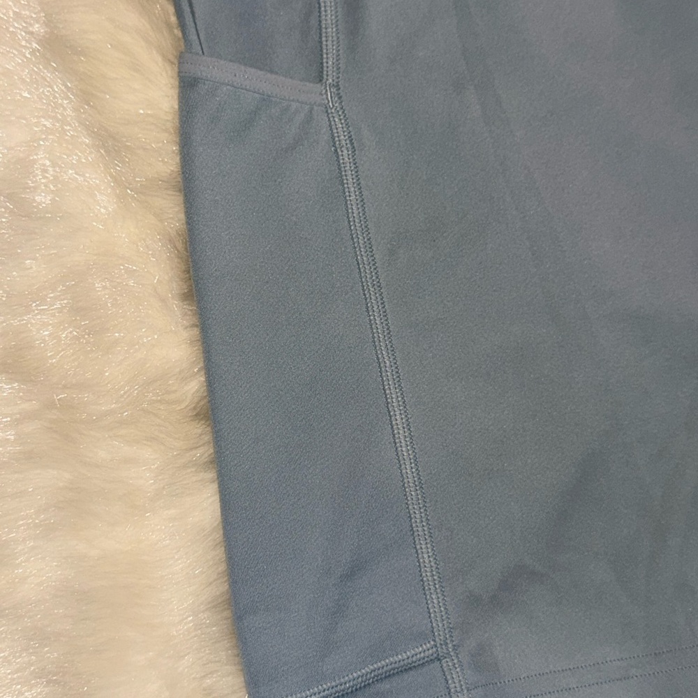Gymshark Women's Slate Blue Bike Shorts - Picture 4 of 7